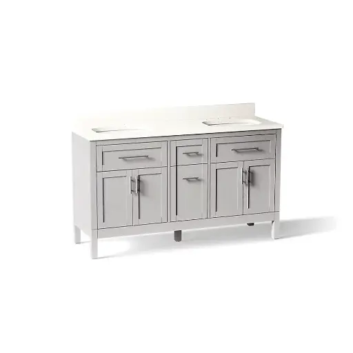 [KOH-39607-ASB-AGA] Kohler 39607-ASB-AGA Hadron 60" Bathroom Vanity Cabinet With Sink Atmos Grey