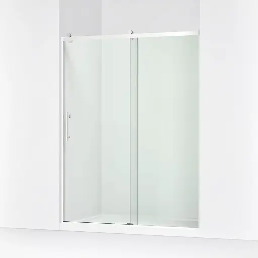 [KOH-709079-10L-SHP] Kohler 709079-10L-SHP Rely 77" H Sliding Glass Shower Door Bright Polished Silver