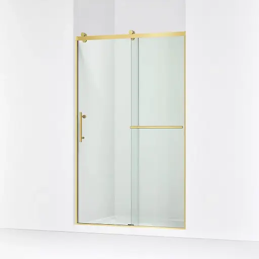 [KOH-709082-10L-2MB] Kohler 709082-10L-2MB Rely 77" H Sliding Glass Shower Door Vibrant Brushed Moderne Brass