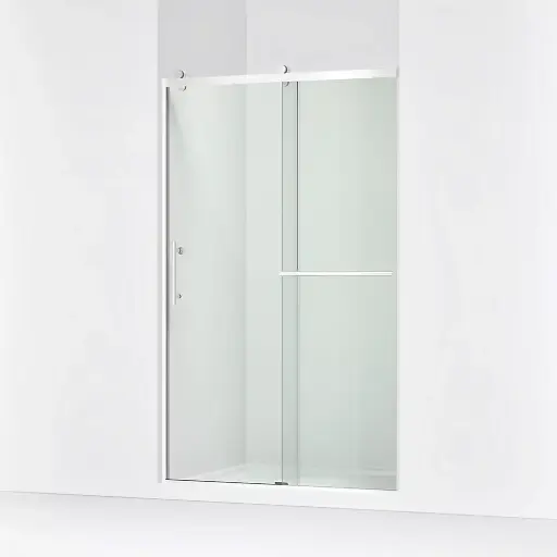 [KOH-709082-10L-SHP] Kohler 709082-10L-SHP Rely 77" H Sliding Glass Shower Door Bright Polished Silver