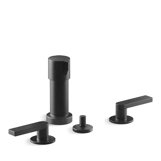 [KOH-73077-4-BL] Kohler 73077-4-BL Composed Widespread Bidet Faucet Matte Black