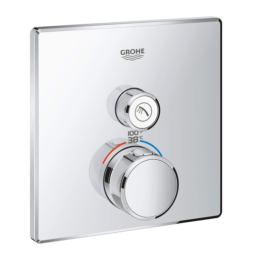 [GRO-29140EN0] Grohe 29140EN0 Grohtherm Single Function Thermostatic Valve Trim Brushed Nickel