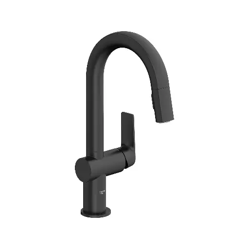 [GRO-303782430] Grohe 303782430 Defined Pull Down Dual Spray Bar Faucet Matte Black