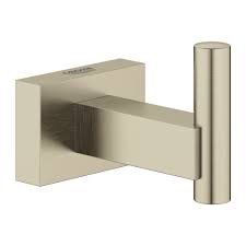 [GRO-40511EN1] Grohe 40511EN1 Essentials Cube Robe Hook Brushed Nickel