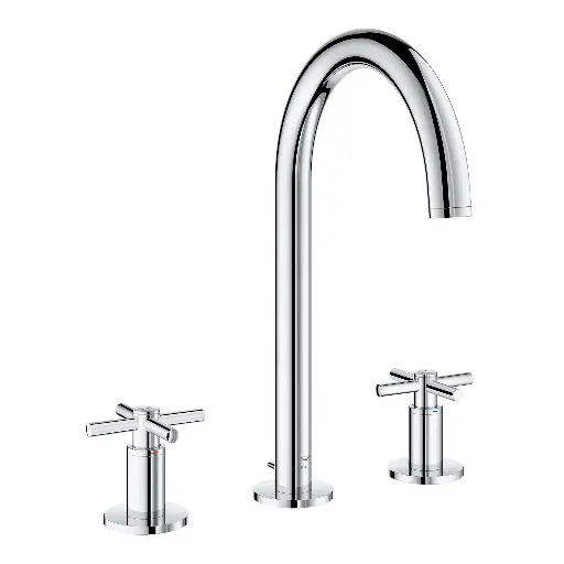 [GRO-20659000] Grohe 20659000 Atrio New 8" Widespread M-Size Bathroom Faucet StarLight Chrome