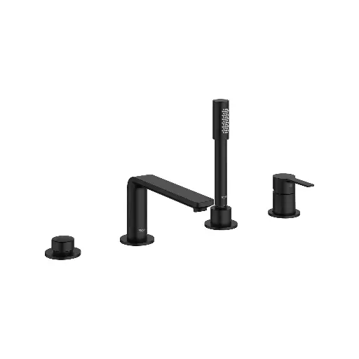 [GRO-195772431] Grohe 195772431 Lineare 4-Hole Single-Handle Deck Mount Roman Tub Faucet Matte Black