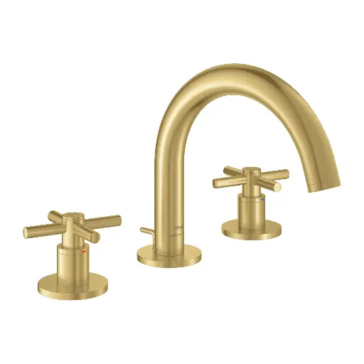 [GRO-20660GN0] Grohe 20660GN0 Atrio 8-inch Widespread S-Size Bathroom Faucet Brushed Cool Sunrise