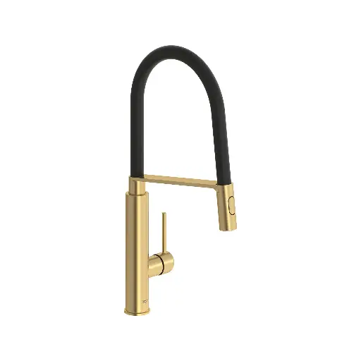 [GRO-31492GN0] Grohe 31492GN0 Concetto Single Handle Semi-Pro Dual Spray Kitchen Faucet Brushed Cool Sunrise