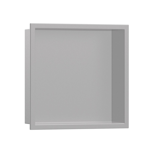 [HAN-56061380] Hansgrohe 56061380 Xtrastoris Original Wall Niche With Integrated Frame 12"X 12 Concrete Grey