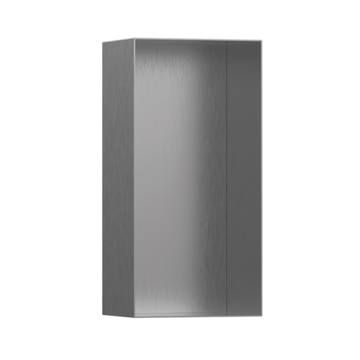 [HAN-56070800] Hansgrohe 56070800 Xtrastoris Minimalistic Wall Niche With Open Frame Brushed Stainless Steel