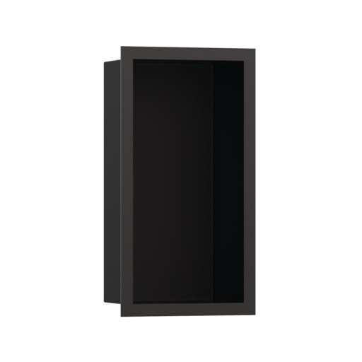 [HAN-56095340] Hansgrohe 56095340 Xtrastoris Individual Wall Niche Matte Black With Design Frame Brushed Black Chrome