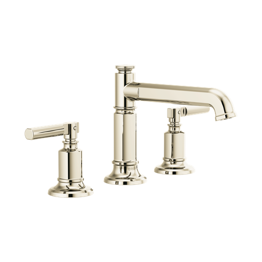 [BRI-65377LF-PNLHP-ECO] Brizo 65377LF-PNLHP-ECO Invari Widespread Lavatory Faucet Less Handles Polished Nickel