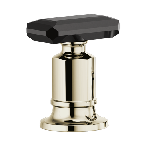 [BRI-HK676-PNBC] Brizo HK676-PNBC Invari Roman Tub Crystal Lever Handle Kit Brilliance Polished Nickel Black Crystal Accent