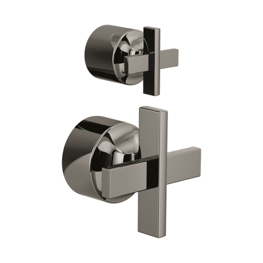 [BRI-HX75P98-BNX] Brizo HX75P98-BNX Levoir Pressure Balance Valve With Diverter Trim Handle Kit Brilliance Black Onyx