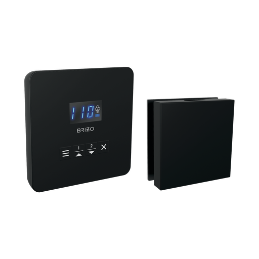 [BRI-8CH-250L-BL] Brizo 8CH-250L-BL Mystix Square Steam Control And Head Matte Black