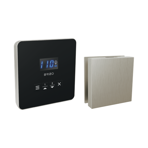 [BRI-8CH-250L-BN-L] Brizo 8CH-250L-BN-L Mystix Square Steam Control And Head Lumicoat Brushed Nickel