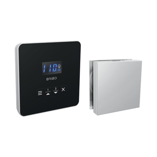 [BRI-8CH-250L-PC-L] Brizo 8CH-250L-PC-L Mystix Square Steam Control And Head Lumicoat Polished Chrome