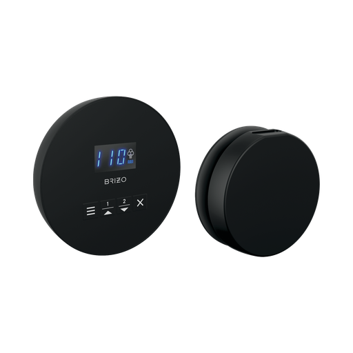 [BRI-8CH-250R-BL] Brizo 8CH-250R-BL Mystix Round Steam Control And Head Matte Black