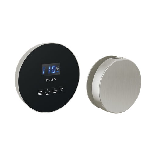[BRI-8CH-250R-BN-L] Brizo 8CH-250R-BN-L Mystix Round Steam Control And Head Lumicoat Brushed Nickel