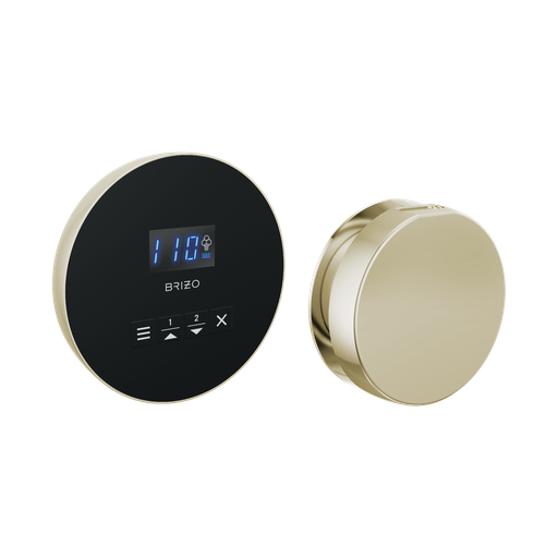 [BRI-8CH-250R-PN-L] Brizo 8CH-250R-PN-L Mystix Round Steam Control And Head Lumicoat Polished Nickel