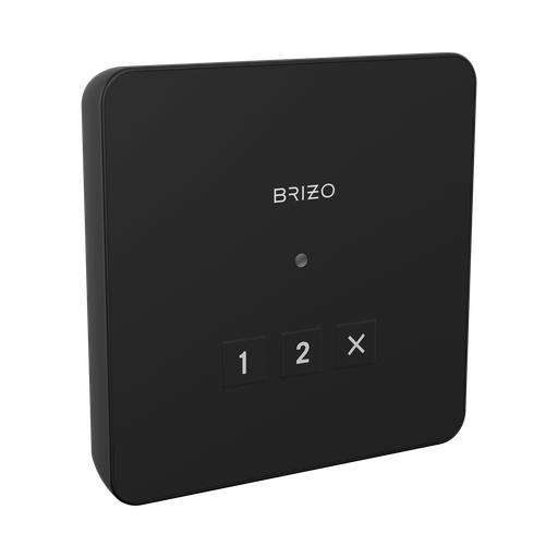[BRI-8CN-220L-BL] Brizo 8CN-220L-BL Mystix Square Exterior Steam Control Matte Black