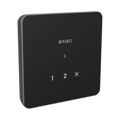 [BRI-8CN-220L-BNX-L] Brizo 8CN-220L-BNX-L Mystix Square Exterior Steam Control Lumicoat Black Onyx