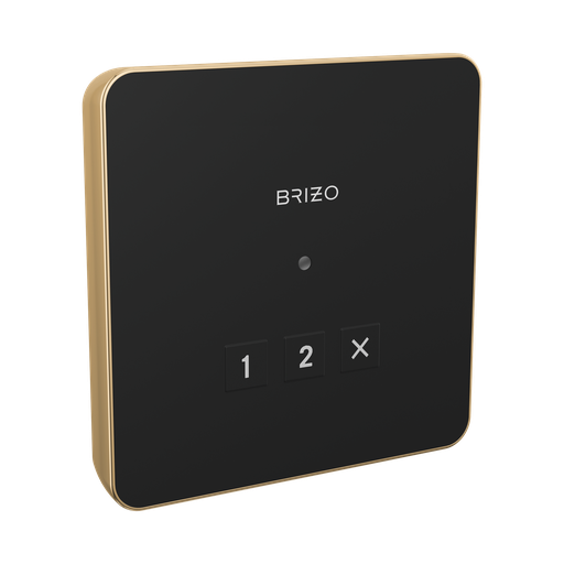 [BRI-8CN-220L-PG-L] Brizo 8CN-220L-PG-L Mystix Square Exterior Steam Control Lumicoat Polished Gold