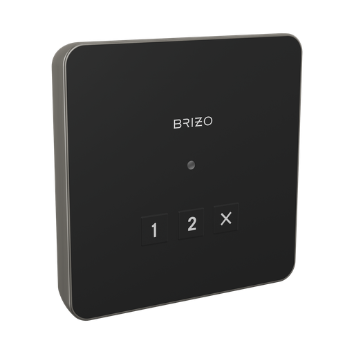 [BRI-8CN-220L-SL-L] Brizo 8CN-220L-SL-L Mystix Square Exterior Steam Control Lumicoat Luxe Steel
