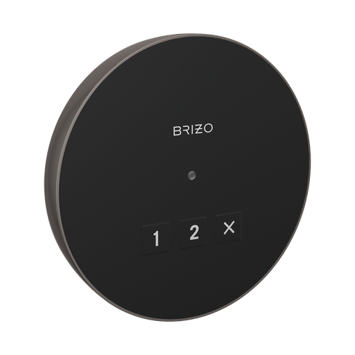 [BRI-8CN-220R-BNX-L] Brizo 8CN-220R-BNX-L Mystix Round Exterior Steam Control Lumicoat Black Onyx