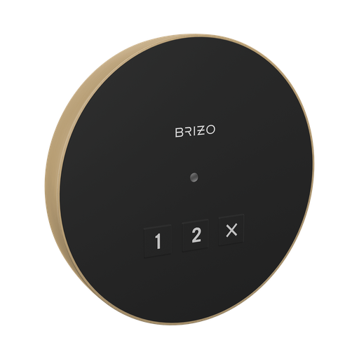 [BRI-8CN-220R-GL-L] Brizo 8CN-220R-GL-L Mystix Round Exterior Steam Control Lumicoat Luxe Gold