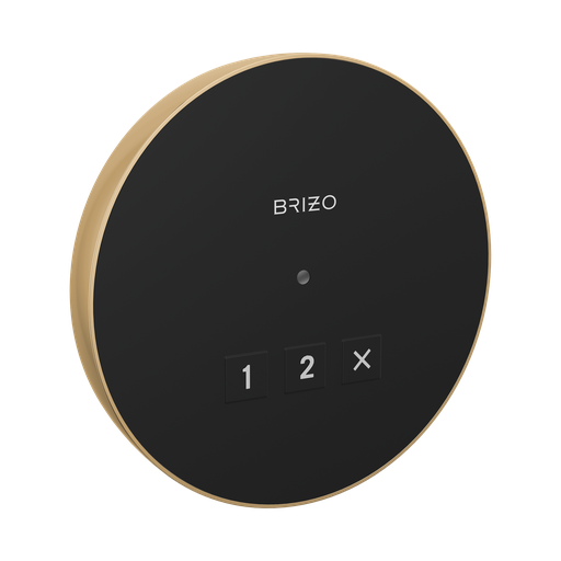 [BRI-8CN-220R-PG-L] Brizo 8CN-220R-PG-L Mystix Round Exterior Steam Control Lumicoat Polished Gold