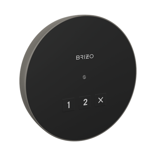 [BRI-8CN-220R-SL-L] Brizo 8CN-220R-SL-L Mystix Round Exterior Steam Control Lumicoat Luxe Steel