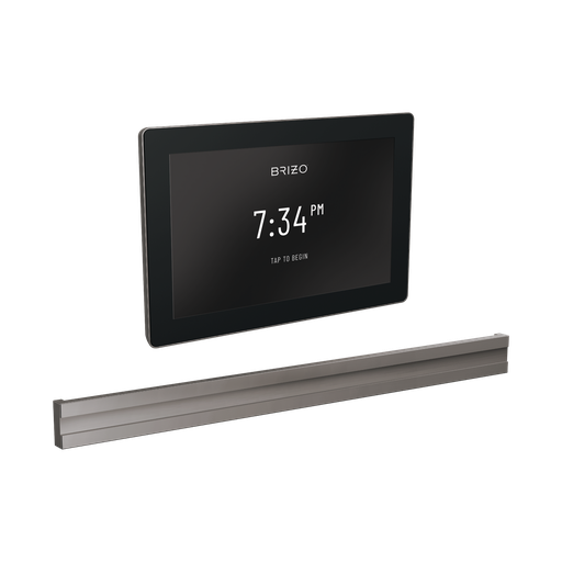 [BRI-8CB-600S-BNX-L] Brizo 8CB-600S-BNX-L Mystix Square Steam Control And Bilateral Head Lumicoat Black Onyx