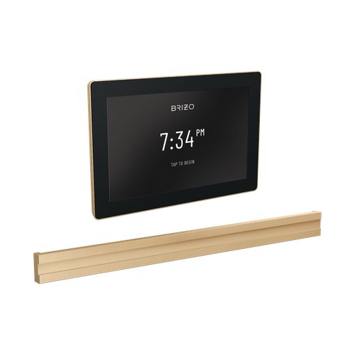 [BRI-8CB-600S-PG-L] Brizo 8CB-600S-PG-L Mystix Square Steam Control And Bilateral Head Lumicoat Polished Gold