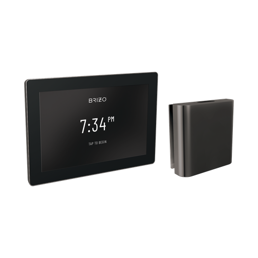 [BRI-8CH-600S-BNX-L] Brizo 8CH-600S-BNX-L Mystix Square Steam Control And Head Lumicoat Black Onyx