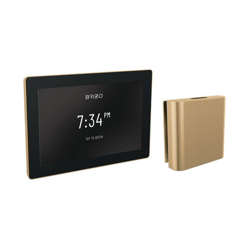 [BRI-8CH-600S-GL-L] Brizo 8CH-600S-GL-L Mystix Square Steam Control And Head Lumicoat Luxe Gold