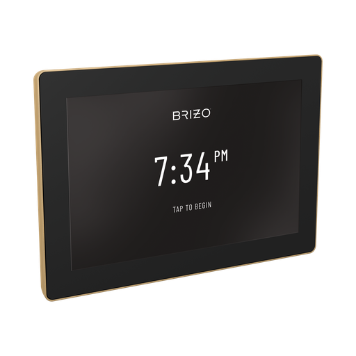[BRI-8CN-600S-GL-L] Brizo 8CN-600S-GL-L SensoriPlus Square Digital Shower And Steam Control Lumicoat Luxe Gold