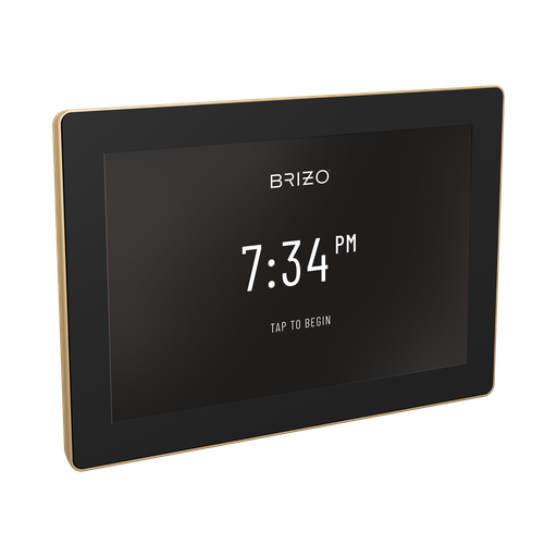 [BRI-8CN-600S-PG-L] Brizo 8CN-600S-PG-L SensoriPlus Square Digital Shower And Steam Control Lumicoat Polished Gold