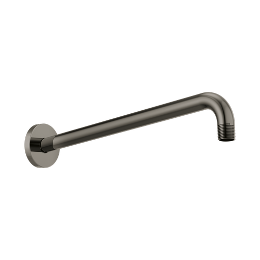 [BRI-RP71648BNX] Brizo RP71648BNX Essential 16" Linear Round Wall Mount Shower Arm And Flange Brilliance Black Onyx