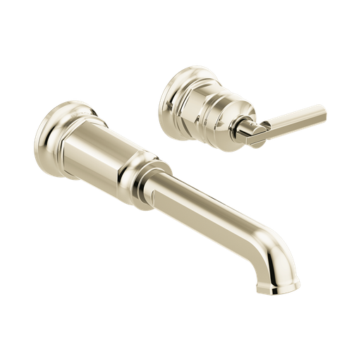 [BRI-T65776LF-PNLHP] Brizo T65776LF-PNLHP Invari Wall Mount Lavatory Faucet Less Handle Brilliance Polished Nickel
