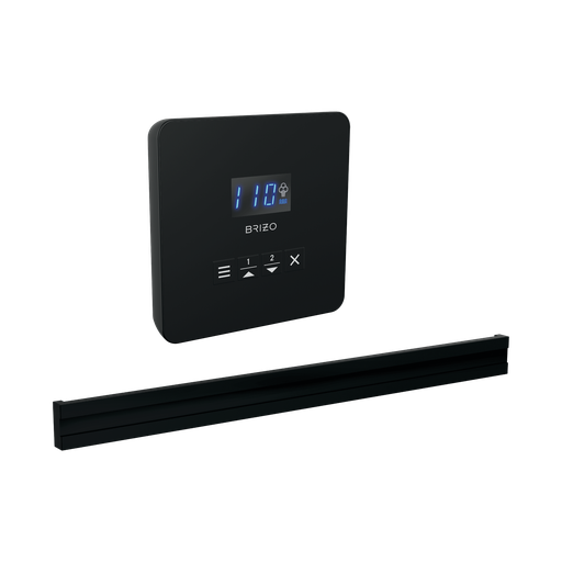[BRI-8CB-250L-BL] Brizo 8CB-250L-BL Mystix Square Steam Control And Bilateral Head Matte Black