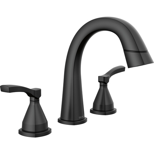 [DEL-35775-BLPD-DST] Delta 35775-BLPD-DST Stryke Two Handle Widespread Pull Down Bathroom Faucet Matte Black