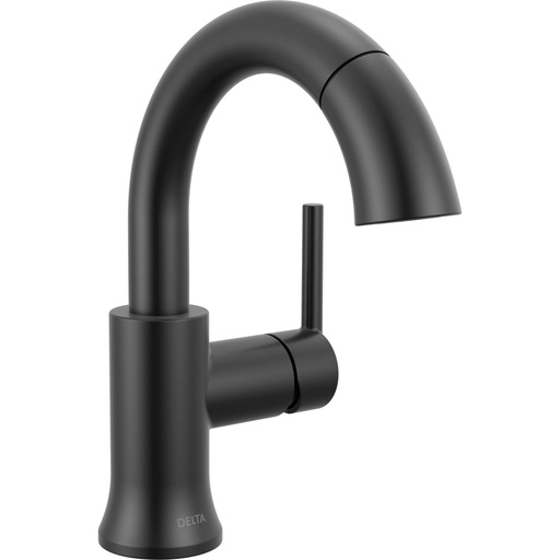 [DEL-559HAR-BLPD-DST] Delta 559HAR-BLPD-DST Trinsic Single Handle Pull Down Bathroom Faucet Matte Black