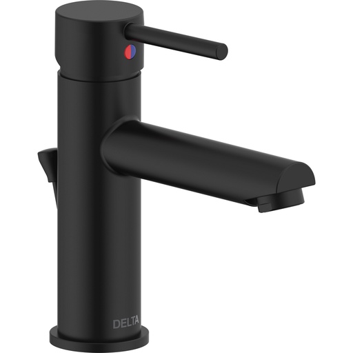 [DEL-560LF-BL-PP] Delta 560LF-BL-PP Modern Cylindrical Single Handle Lavatory Faucet Matte Black