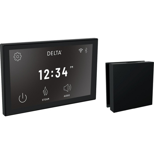 [DEL-5CH-550L-BL] Delta 5CH-550L-BL Steamscape Linear Square Deluxe Package Matte Black