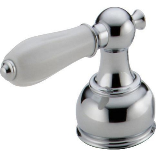 [DEL-H212] Delta H212 Small Traditional Handles With Porcelain Accent Chrome