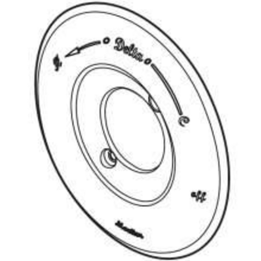 [DEL-RP34353] Delta RP34353 Victorian Escutcheon 14 Series Chrome