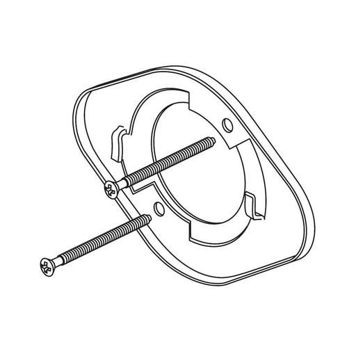 [DEL-RP51035] Delta RP51035 Bracket And Screws Chrome