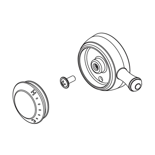 [DEL-RP72571CZ] Delta RP72571CZ Cassidy Temperature Knob Cover and Screw Champagne Bronze