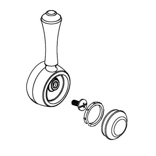 [DEL-RP72710] Delta RP72710 Cassidy Handle Kit Chrome